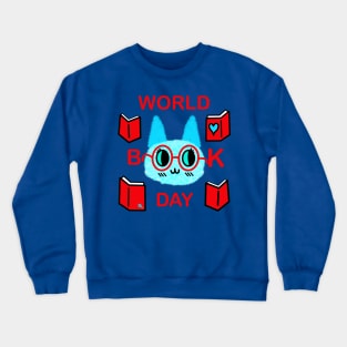 Fuzzy World Book Day Cat Crewneck Sweatshirt